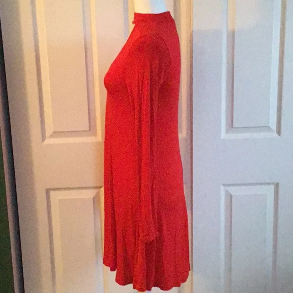 Express Festival Boho Bodycon Red Knit Dress Size S